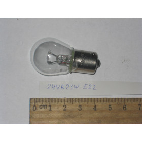 Лампа накаливания 24В 21Вт Е22 1-конт. (упак.20шт)